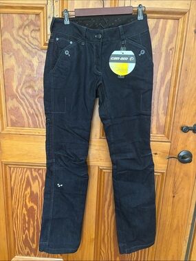 Women’s Can-Am BRP Spyder DC series pants with vents and multiple pockets